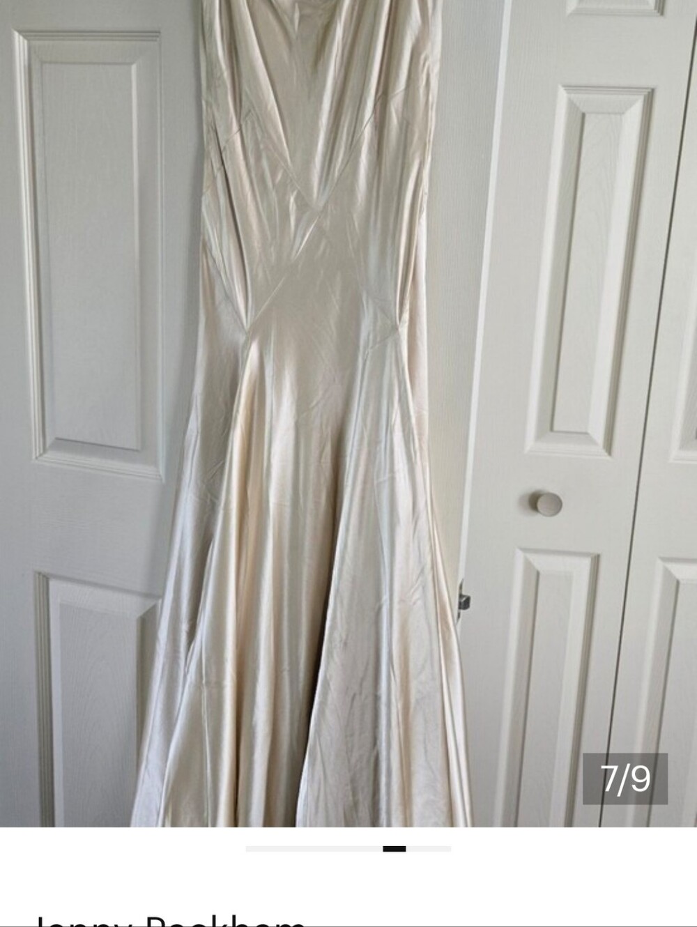 Jenny Packham Elegant Gold Evening Gown